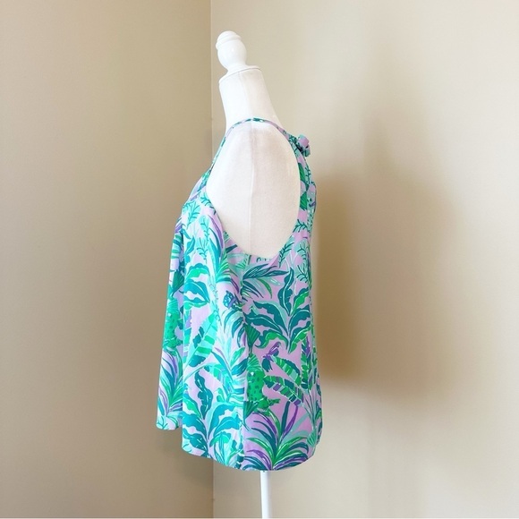 Lilly Pulitzer Rori Halter Top in Purple Iris on the Chase - Large - Picture 3 of 13